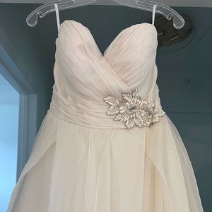 Silk organza wedding dress
